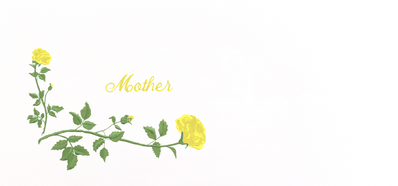 Corner Rose Mother Yellow-White Faux